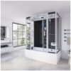 HOME DELUXE Dampfdusche mit Whirlpoolfunktion und LED-Beleuchtung DIAMOND BIG –  190 x 100 cm Schwarz