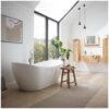 HOME DELUXE Freistehende Badewanne mit Whirlpoolfunktion OVALO PLUS – 180 x 90 cm