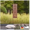 HOME DELUXE Rost Gartenstecker TAG OHNE LÄCHELN – Made in Germany