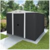 HOME DELUXE Geräteschuppen aus verzinktem Stahl BOHIO XXL – 257 x 313 cm