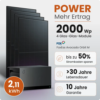 Tepto 2000W Balkonkraftwerk Power mit 2,11 kWh Speicher FoxEss Avocado Orbit M