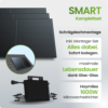 Tepto 1365Wp Balkonkraftwerk Smart mit Hoymiles Mikrowechselrichter – Schrägdachmontage