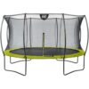 EXIT Silhouette Trampolin + Sicherheitsnetz 366 (12ft) Lime Grün