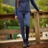 Ariat Damen Reitleggings BOREAS Half Grip, navy XS