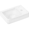 Hansgrohe Xelu Q Handwaschbecken 60314450 360x250mm, mit Hahnloch, ohne Überlauf, Ablage rechts, weiß
