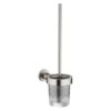 Dornbracht Tara. WC-Bürstengarnitur 83900892-06 Wandmodell, aus Kristallglas, matt, platin matt