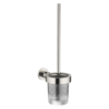 Dornbracht Tara. WC-Bürstengarnitur 83900892-08 Wandmodell, aus Kristallglas, matt, platin