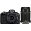 Canon EOS R50 schwarz + RF-S 18-45mm + RF-S 55-210mm IS STM  Dealpreis