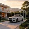 HOME DELUXE Design Carport FALO – 505 x 300 cm Weiß
