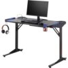 Gaming-Schreibtisch BC 3110 schwarz Carbon Optik B/H/T: ca. 119x78x60 cm