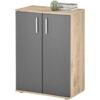 Kommode BC 1040 Eiche Viking Nachbildung dunkelgrau B/H/T: ca. 60x84x35 cm