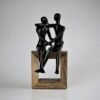 Pflanzen-Kölle Dekofigur ‚Liebespaar‘, silber, Höhe ca. 27 cm
