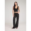 Stradivarius Jeans Straight-Fit mit Glitzer  SCHWARZER DENIM-WASHED-LOOK 42