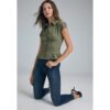Stradivarius D07 Skinny-Jeans mit hohem Bund  IM STÜCK GEFÄRBTER DENIM-WASHED-LOOK 38