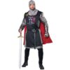 KARNEVAL-MEGASTORE Mittelalterlicher Ritter Krieger Kostüm schwarz-silber