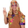 WIDMANN Hippie-Herrenperücke Langhaar-Perücke 60er-Jahre blond