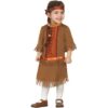 ATOSA Kleine Indianerin Babykostüm Wilder Westen braun