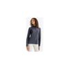 FOUGANZA Reit-Poloshirt langarm UV-Schutz Kinder Verein grau