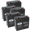 60V 25Ah AGM-GEL Akku-Satz für ECONELO 650, Billy, J 4000, Lux & X1 – 5x Landport EVX12-25