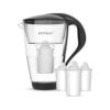 PearlCo GmbH Glas-Wasserfilter inkl. 3 Filterkartuschen schwarz