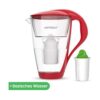 PearlCo GmbH Glas-Wasserfilter inkl. 1 Filterkartusche rot