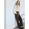 Gerade Anzughose mittelgrün – Damen – 34 – MANGO