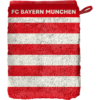 FC Bayern Waschhandschuh 2er-Set – Rot/Weiß