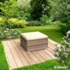 Brast Polyrattan Hocker braun