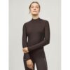 Tommy Hilfiger Damen Funktionsshirt Highneck AVA cacao M