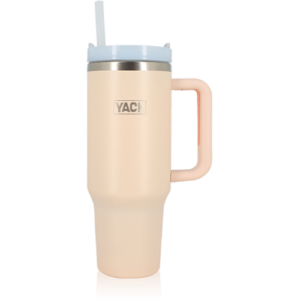 Isolierbecher Yack 1,2L LEBRUN – Reisebecher mit Strohhalm, trendig – Kusmi Tea