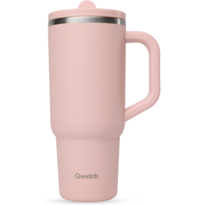 Reisebecher 90Cl QWETCH – Isolierbecher, recycelter Edelstahl, dicht – Kusmi Tea