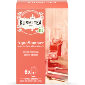 AquaSummer bio – Früchtetee Hibiskus, pfirsich, aprikose, bio – Kusmi Tea