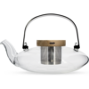 Glaskanne Sophia 50Cl – OGO, mit Edelstahlfilter, holzdeckel – Kusmi Tea