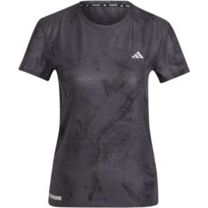 adidas Ultimate Allover Print Laufshirt Damen Carbon Gr. L