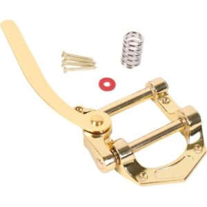 INF Elektrischer Tremoloarm aus Stahl, verstellbarer Rollerstud, kompatibel mit Telecaster, SG, Les Paul – Präzise Gold