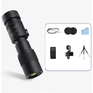 INF 10-40x Zoom Monokular Teleskop mit Handyhalterung & Stativ – Hohe Leistung, Optisches Glas
