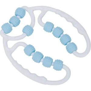 INF Ring-Bein-Massagegerät — 360° ringförmiger Schlankheitsroller für Muskelentspannung und Oberschenkelkonturierung, Blau