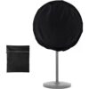 INF Schwarze 75cm Ventilatorabdeckung – Staubdicht & Wasserdichter Standventilator Schutz