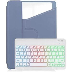 INF 360° Drehbarer Ständer Bluetooth Tastatur Hülle kompatibel mit iPad Pro 11 (2024) – Lavendel Lila