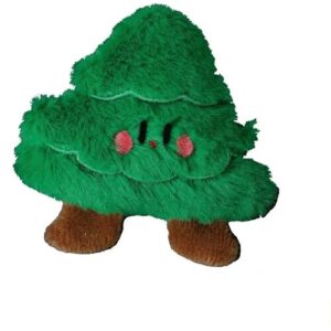 INF Weihnachts-Plüschbrosche – Weihnachtsbaum, niedlicher Cartoon-Anstecker für Taschen und Kleidung