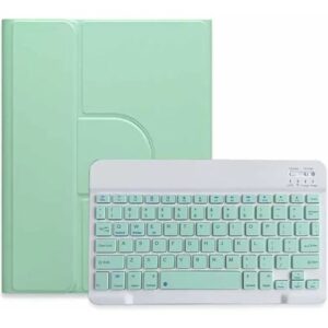 INF Mintgrüne magnetische Bluetooth-Tastaturhülle kompatibel mit iPad Pro (M4) 11-Zoll (2024) – Quadratische Tastenkappen