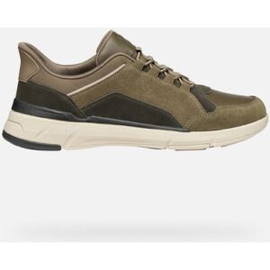 GEOX Schuhe Vittour Plus Herr Militärgrün/braun 39 Militärgrün/braun