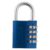 ABUS Zahlenschloss 145/40 Blau – Kofferschloss, Spindschloss u. v. m. – Aluminium-Vorhängeschloss – individuell einstellbarer Zahlencode -…