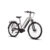 Saxonette Premium Sport Trapez 28″ E-Bike, 250 W SFM Mittelmotor, 90 Nm, 522 Wh Akku, 140 km Reichweite, Shimano Deore 10-Gang, RH50, Silber matt