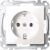 Schneider Electric Merten MEG2301-0319 Schutzkontakt-Steckdose Polarweiß