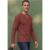 Street One MEN Street One Langarm Shirt mit Henleykragen male Orange
