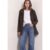 Street One Kurzer Mantel mit Strickdetails female Braun