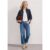 Street One 3/4 Arm Cordjacke mit Hemdkragen female Blau