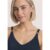 Street One Top mit V-Neck und Dekodetail female Blau