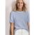 Street One T-Shirt im Strick-Look mit Rundhals female Blau